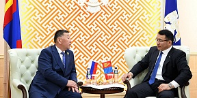 Министр Республики Бурятия по взаимодействию с Монголией Д.Ш.Чирипов провел встречу с Мэром г.Улан-Батора